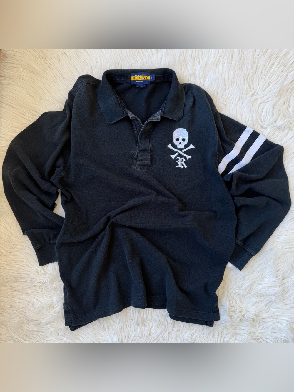 Vintage Rugby Ralph Lauren Skull Crest Polo
